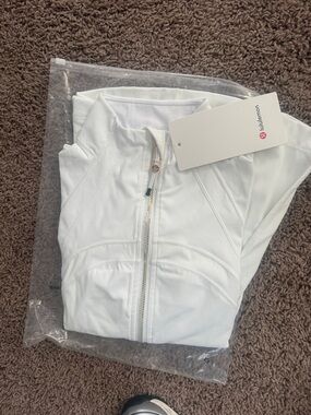 lululemon athletica White Zip-Up Jacket